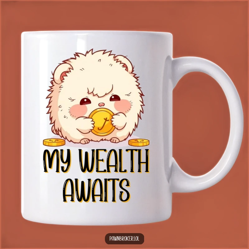 Funny Creature Coin Mug - Hilarious Gift for the Curious Saver