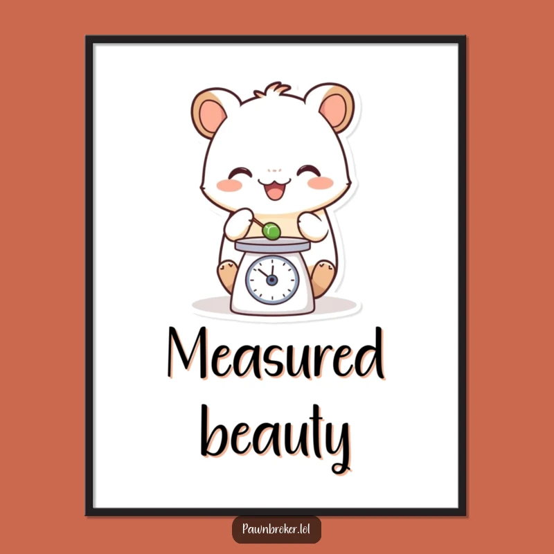 Funny Creature Scale Digital Art - Instant Balance for Your Walls