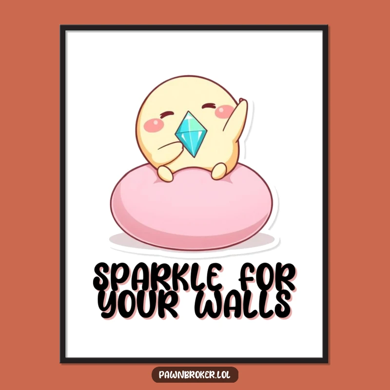 Funny Creature Treasure Digital Art - Instant Sparkle for Your Walls