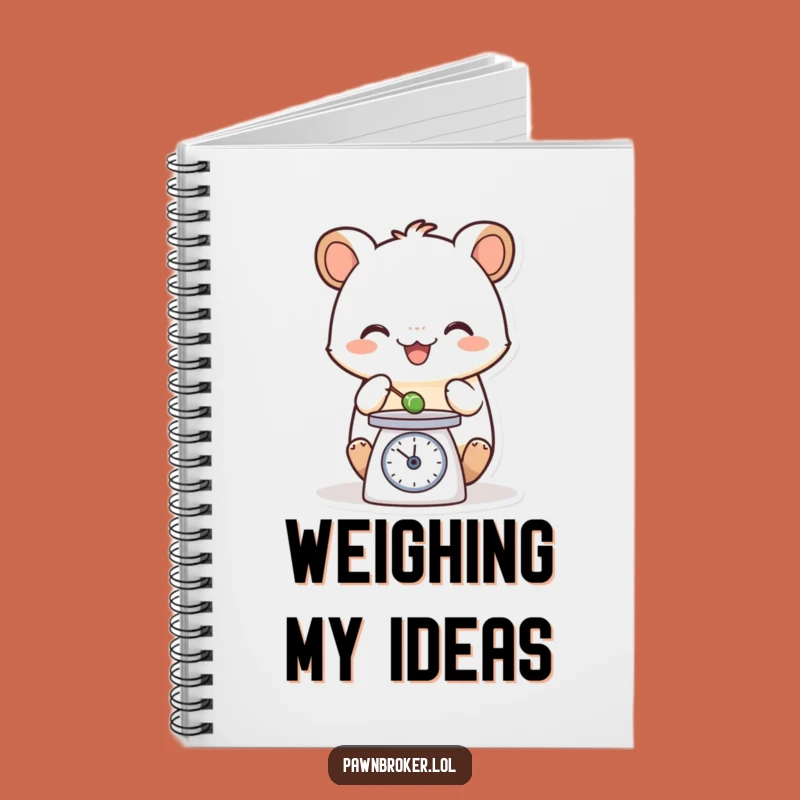 Funny Creature Scale Notebook - Jot Down Your Balanced Thoughts